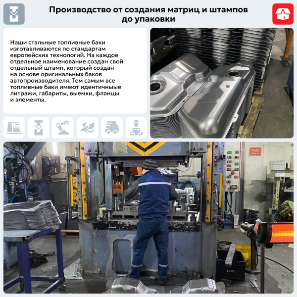 Топливный бак Toyota Corolla E100 (AE101), 1992-1997 г.в. (антикоррозия)